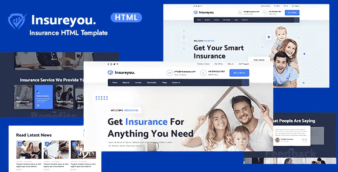 Insureyou – Insurance HTML Template