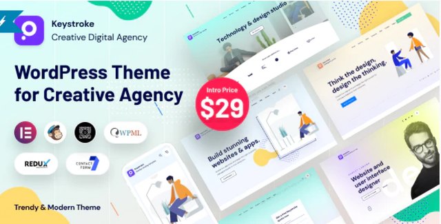 Keystroke – Creative Agency, Digital Agency WordPress Theme