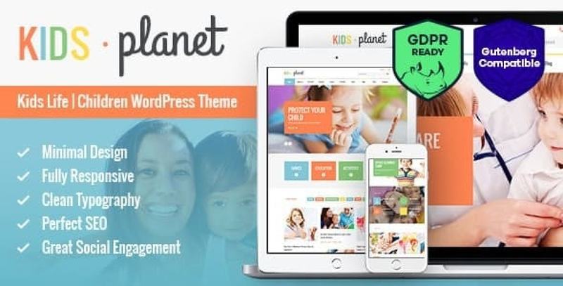 Kids Planet – A Multipurpose Children WordPress Theme