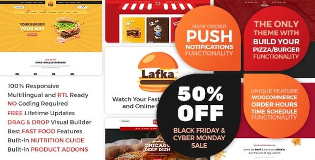 Lafka – WooCommerce Theme for Burger Pizza Fast Food Delivery & Restaurant