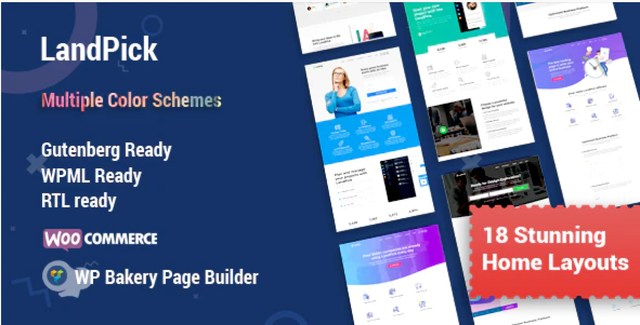 Landpick – Multipurpose Landing Pages WordPress Theme