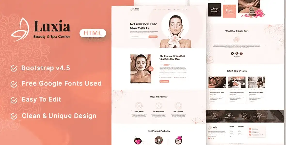 Luxia – Beauty & Spa Center HTML Template