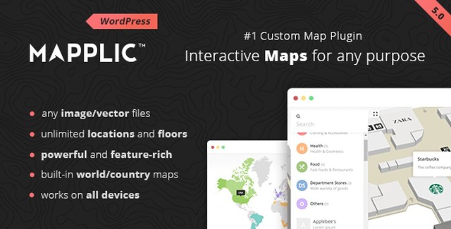 Mapplic – Custom interactive map WordPress