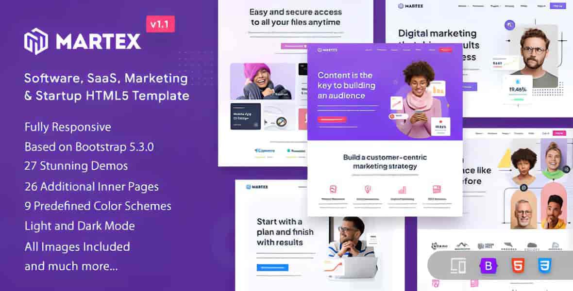 Martex – Software, SaaS & Startup HTML5 Template