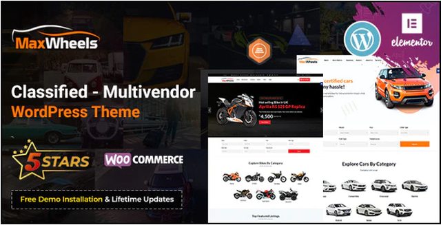 Maxwheels – Car Dealer Automotive & Classified Multivendor WordPress Theme