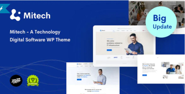 Mitech – Technology IT Solutions & Services WordPress Theme