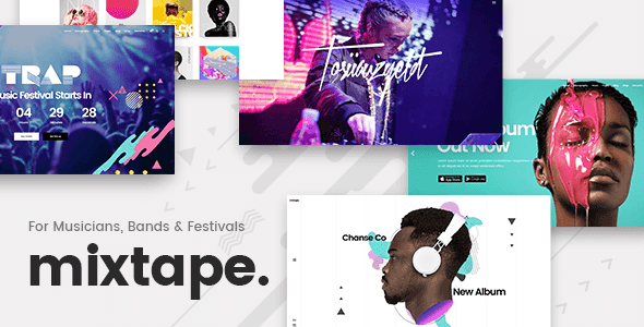 Mixtape – Music Theme for Artists, Bands, and Festivals