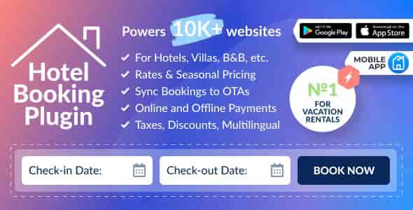 Motopress – Hotel Booking – Property Rental WordPress Plugin