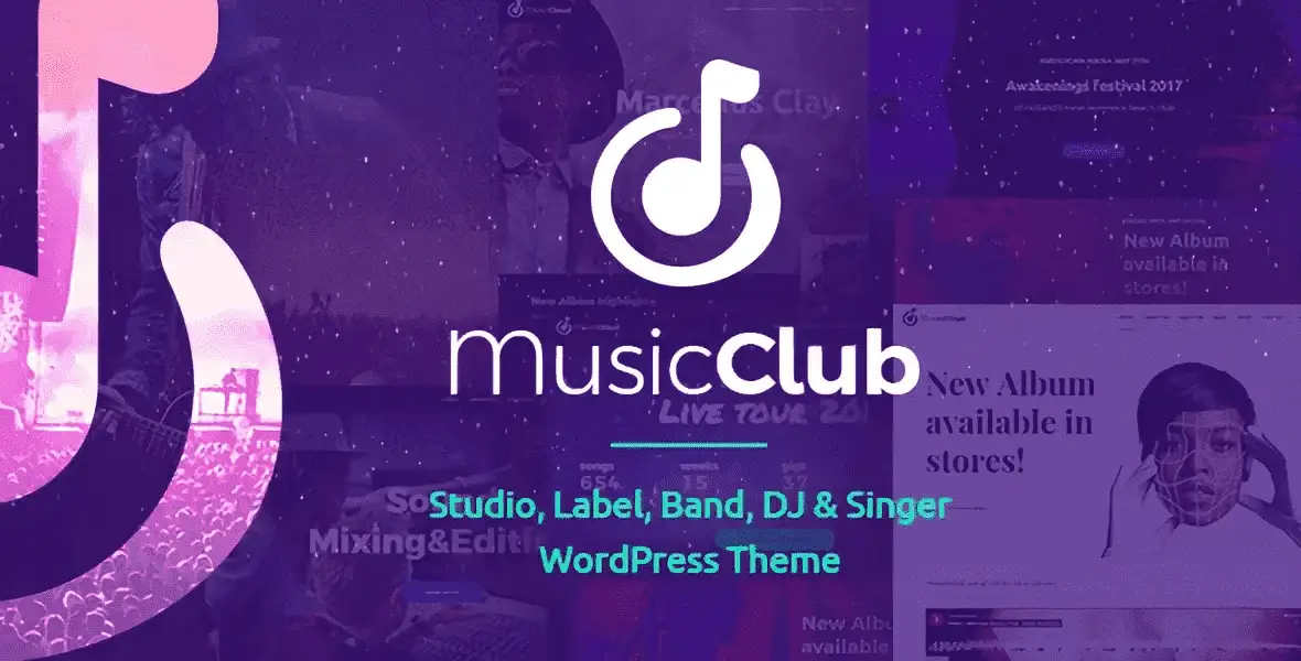 Music Club – Band & DJ WordPress Theme