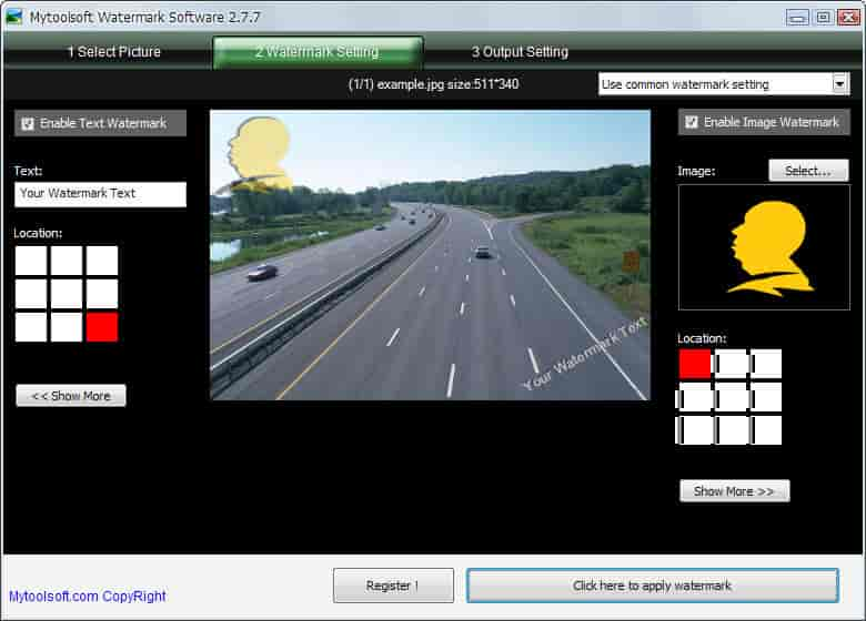 Mytoolsoft Watermark Software