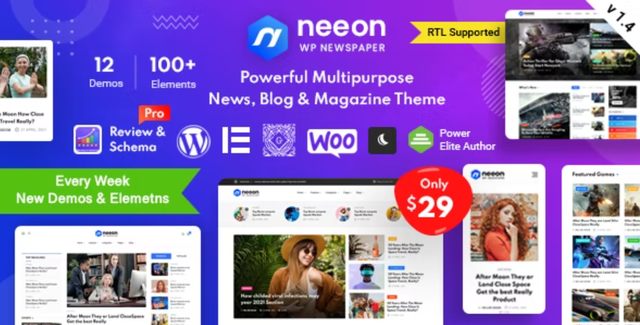 Neeon – WordPress News Magazine Theme