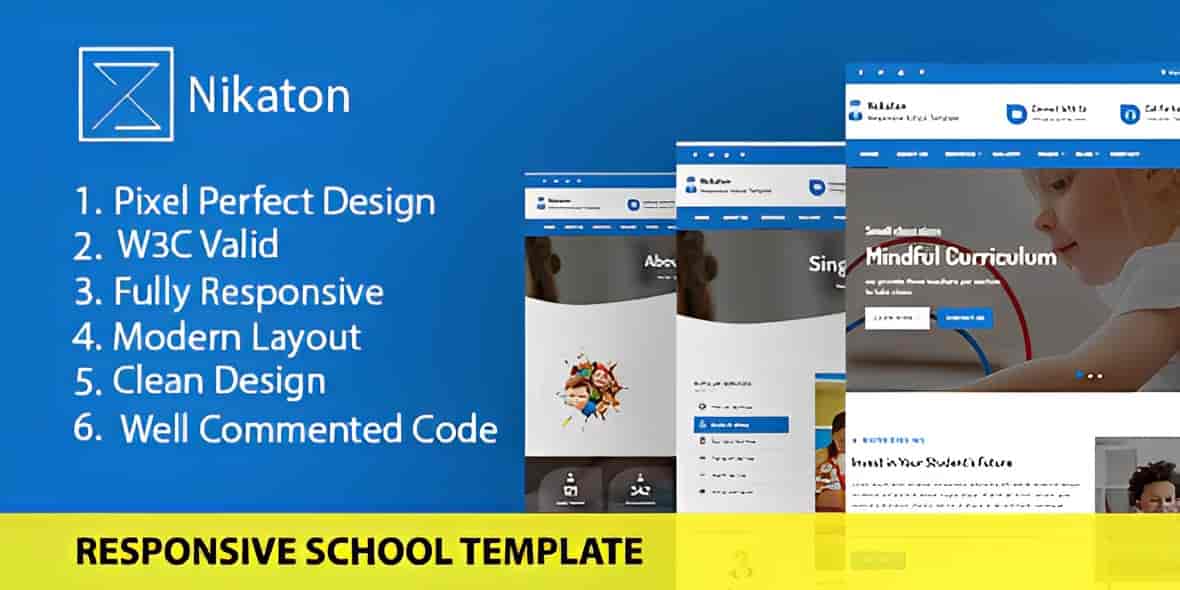Nekaton – Responsive School & kindergarten Template HTML