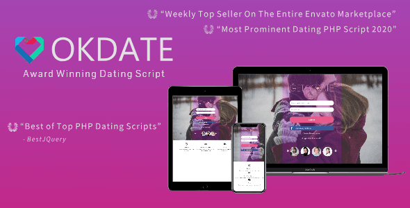 Okdate – Script PHP Aplicativo De Site De Namoro