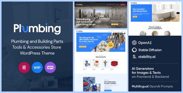 Plumbing Building – Tools & Store WooCommerce WordPress Theme