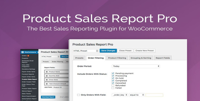 Product Sales Report Pro for WooCommerce Pro WordPress