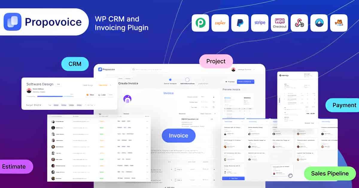 Propovoice Pro – CRM & Invoicing Plugin For Business Owners And Freelancers WordPress