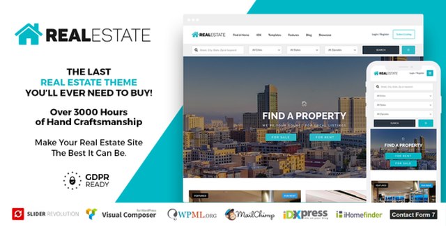 Real Estate 7 – Real Estate WordPress Theme