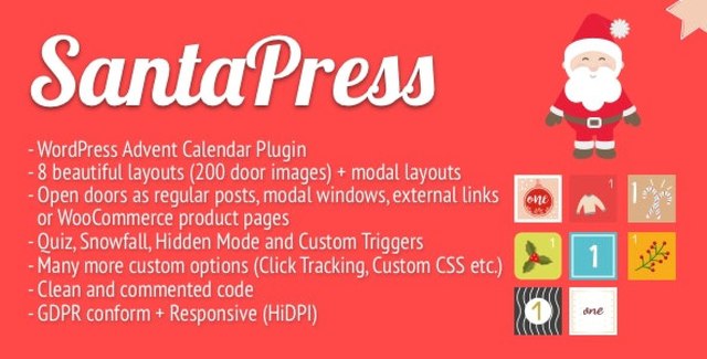 SantaPress – WordPress Advent Calendar Plugin & Quiz