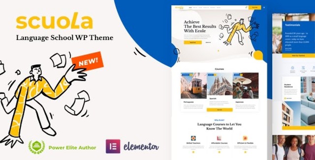 Scuola – Language School WordPress Elementor