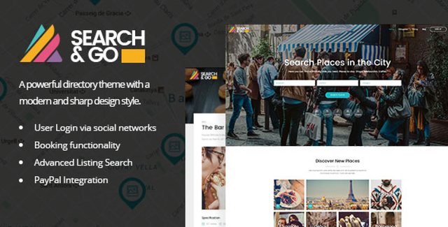 Search & Go – Modern & Smart Directory Theme WordPress