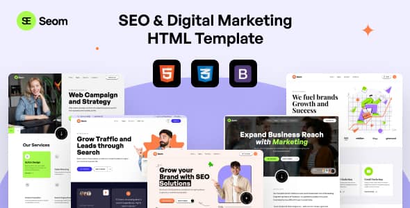 Seom – SEO & digital marketing HTML Template