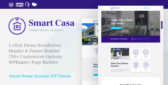 Smart Casa – Home Automation & Technologies Theme