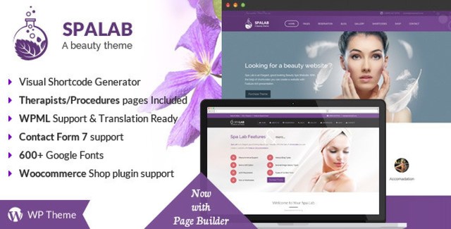 Spa Lab – Beauty Salon WordPress Theme