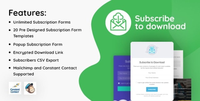 Subscribe to Download – An advanced subscription plugin for WordPress