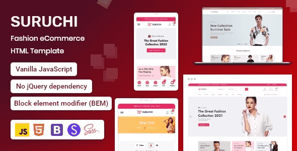 Suruchi – Fashion eCommerce HTML Template