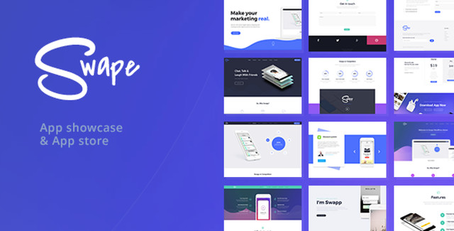 Swape – App Showcase & App Store Theme WordPress