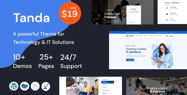 Tanda – Technology and IT Solutions WordPress Theme