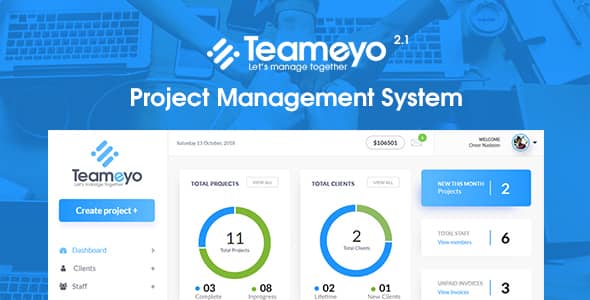 Teameyo – Sistema de Gerenciamento de Projetos PHP Script