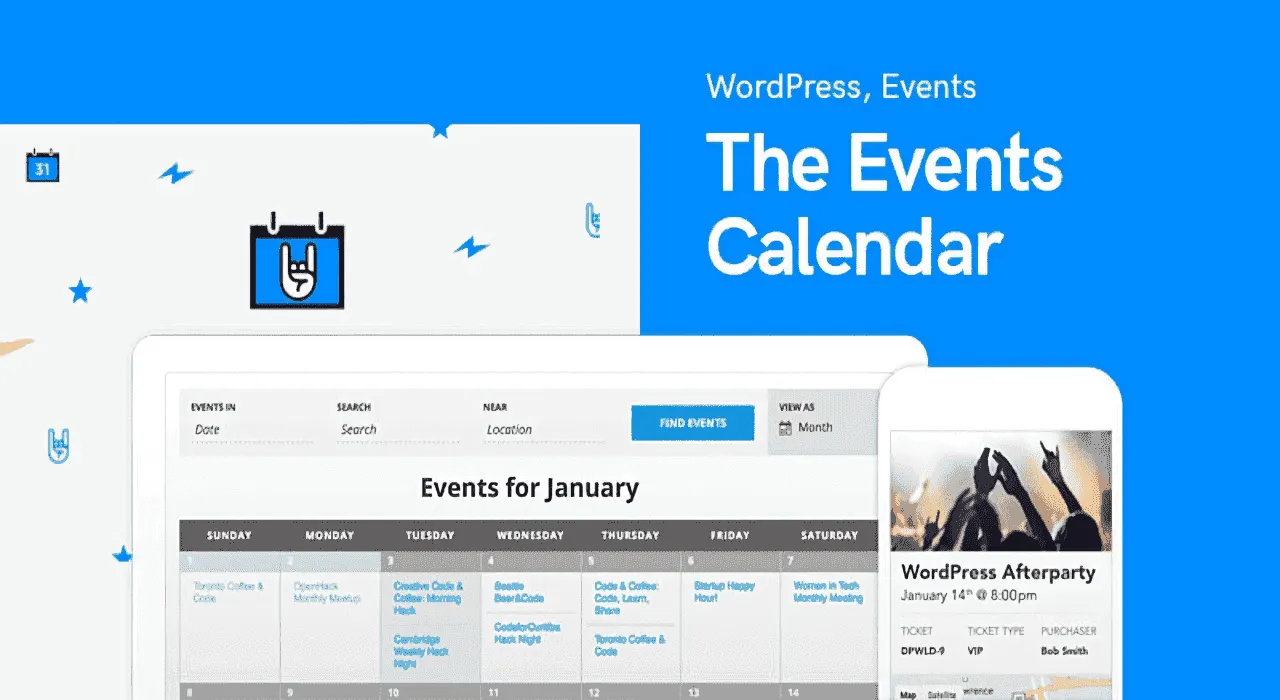 The Events Calendar PRO + Addons Premium WordPress