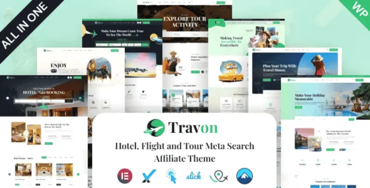 Travon – Hotel, Flights and Tour Meta Search Affiliate Theme WordPress