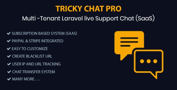 Tricky Chat Pro – Multi Tenant Live Support Chat PHP Script