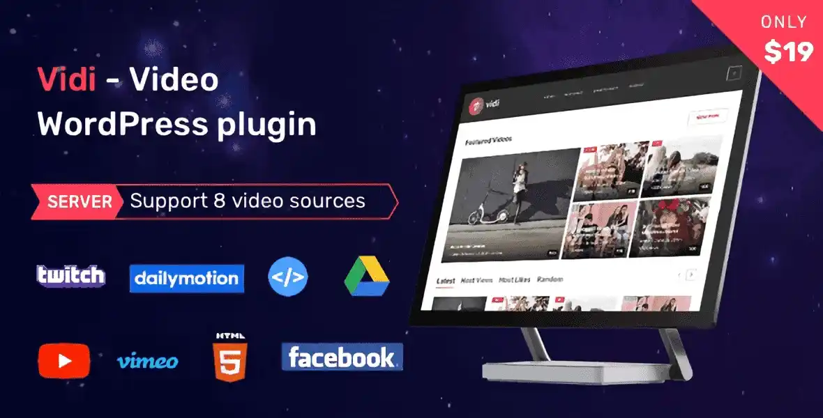 Vidi – Video WordPress Plugin