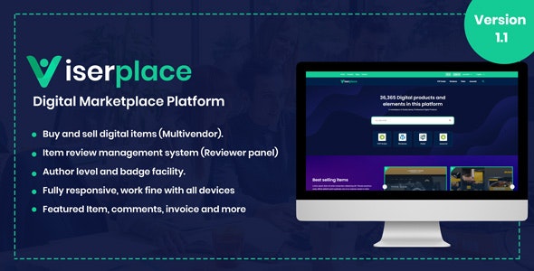 ViserPlace – Digital Marketplace Platform PHP Script