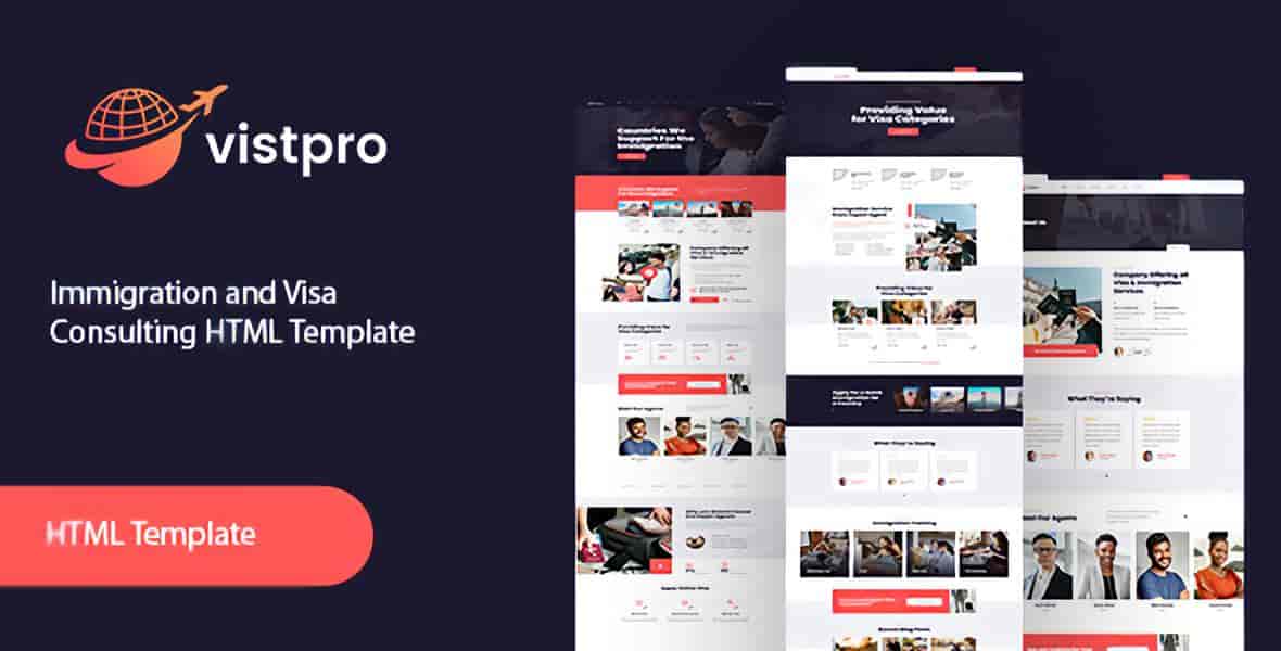 Vistpro – Immigration and Visa Consulting HTML Template
