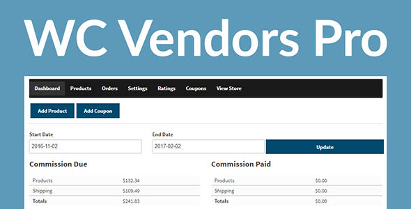 WC Vendors Pro Woocommerce WordPress Plugin