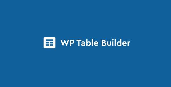 WP Table Builder Pro WordPress