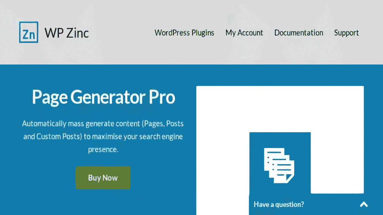 WPzinc Page Generators Pro WordPress Plugin