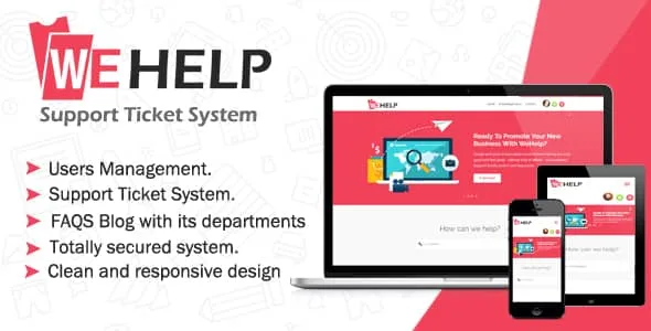 WeHelp – Ticket Support System PHP Script