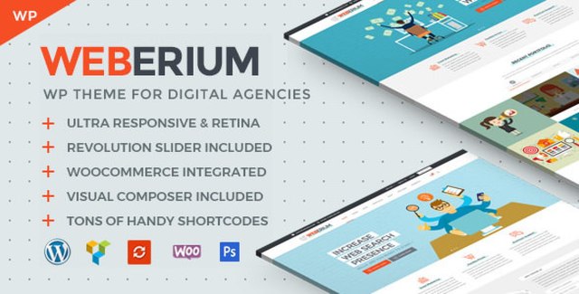 Weberium – Theme Tailored for Digital Agencies WordPress