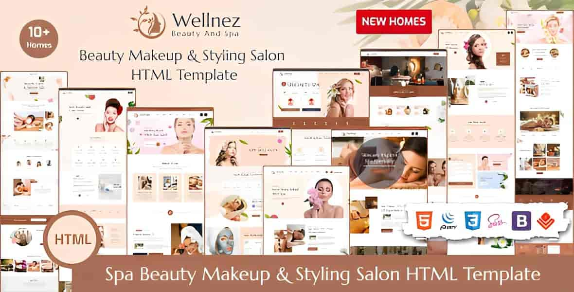 Wellnez – Spa Beauty & Wellness Salon HTML Template