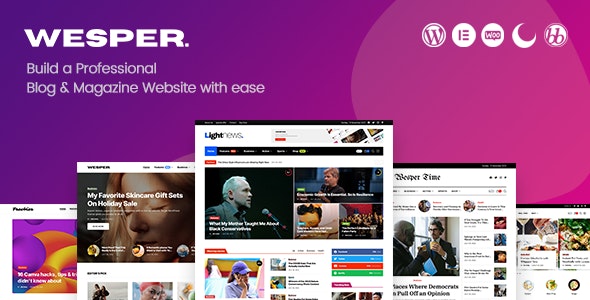 Wesper – WordPress Theme for Blogs & Magazines