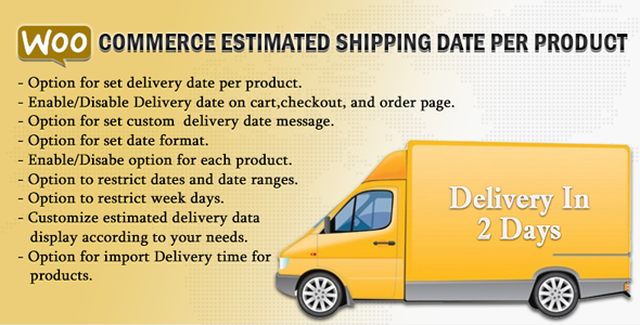 WooCommerce Estimated Shipping Date Per Product WordPress