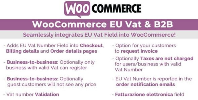 WooCommerce Eu Vat & B2B WordPress Plugin