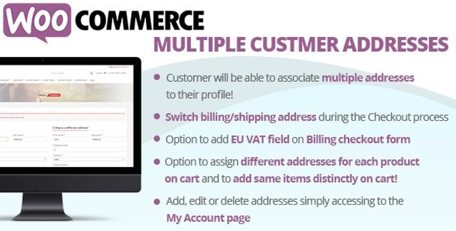 WooCommerce Multiple Customer Addresses WordPress Plugin