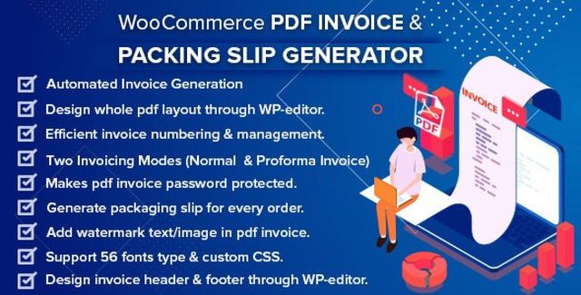 WooCommerce PDF Invoice & Packing Slip Generator WordPress