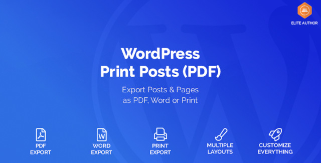 WordPress Print Posts & Pages (PDF) Plugin